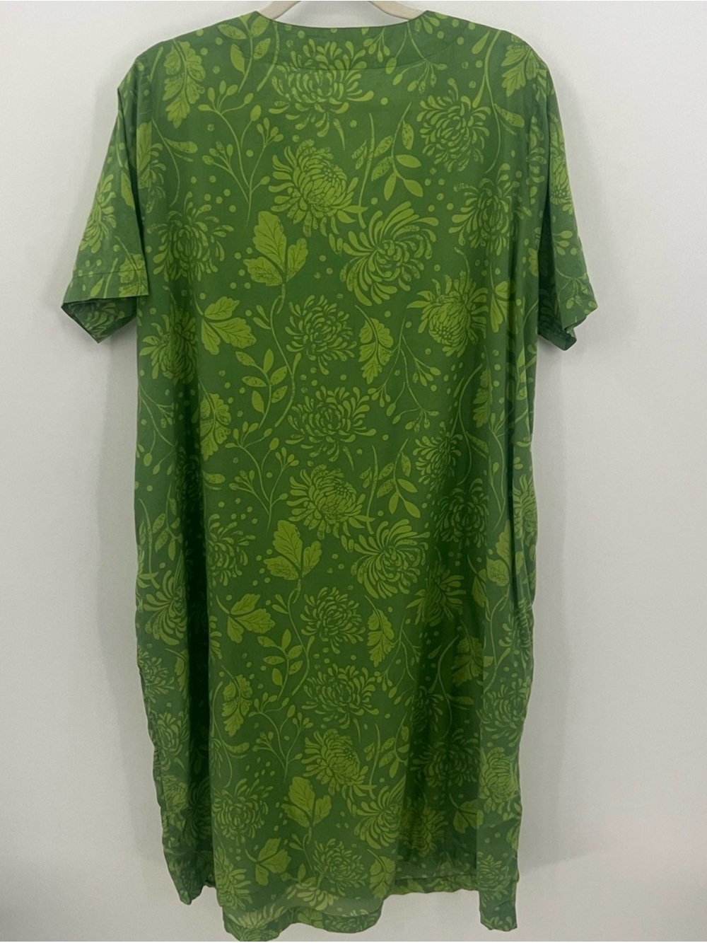 Gudrun Sjoden ORGANIC Green Floral Midi Dress - Picture 2 of 8